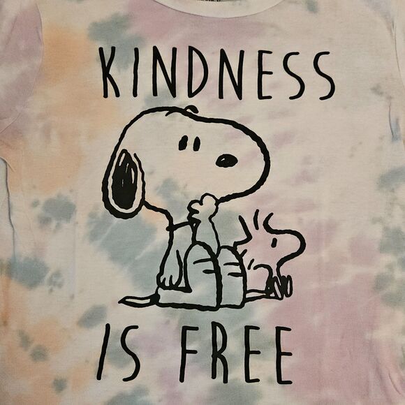 PEANUTS Snoopy & Woodstock "Kindness is Free" Tee - Women's M - Picture 2 of 5